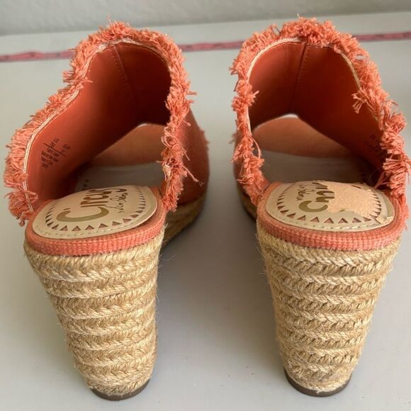 Circus by Sam Edelman Baker Orange Espadrille Wedge Sandals - Picture 7 of 8